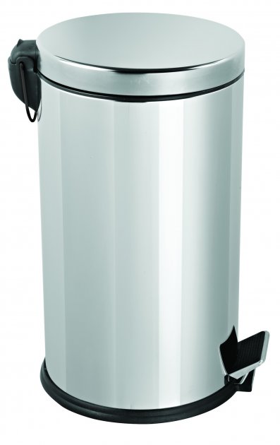 Корзина з педаллю з нержавіючої сталі глянсова EFOR METAL (405)